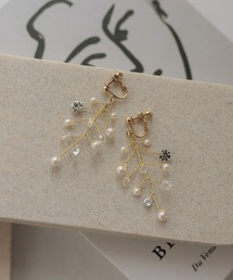 haremode（ハレモード）の「ドレスアクセサリー グランブランチビジューイヤリング（イヤリング）」