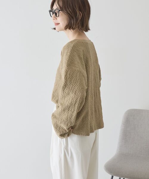 AMERICAN HOLIC（アメリカンホリック）の「総レースプルオーバー（Tシャツ/カットソー・レディース・カーキ/ブラック/アイボリー/オレンジ・M/L）」の7枚目の写真