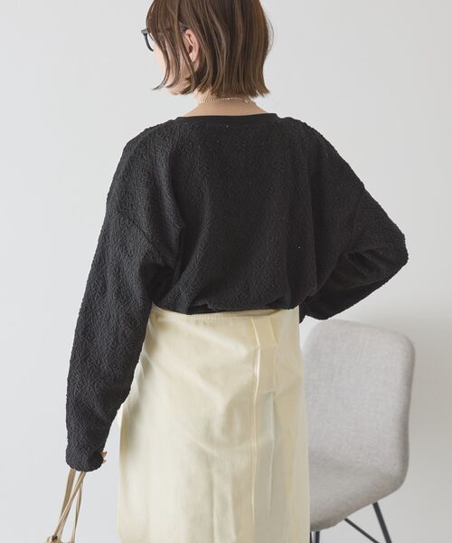 AMERICAN HOLIC（アメリカンホリック）の「総レースプルオーバー（Tシャツ/カットソー・レディース・カーキ/ブラック/アイボリー/オレンジ・M/L）」の12枚目の写真