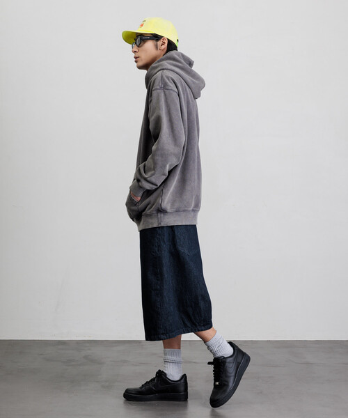 FREAK'S STORE(フリークスストア)の「FREAK’S STORE/フリークスストア ワイドシルエット ワンウォッシュ カーブデニム クロップド ショートパンツ(その他パンツ・メンズ・ライトグレー/ブラック/ネイビー/ブルー・SMALL/MEDIUM/LARGE)」の14枚目の写真