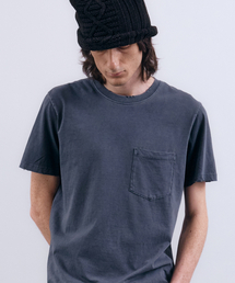 NUAKLE（ヌアクル）の「(m) ソフトダイダーポケットTシャツ_ネイビー（Tシャツ/カットソー）」