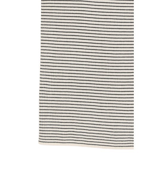 CLANE(クラネ)の「SQUARE SLEEVE KNIT TOPS(ニット/セーター・レディース・チャコールグレー/ブルー/ホワイト系/ホワイト・1/2)」の19枚目の写真