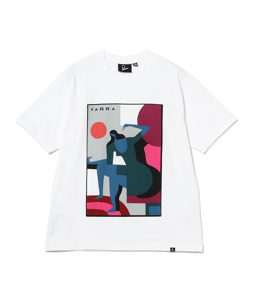 By Parra(バイパラ)の「by Parra / Ball to the face t-shirt(Tシャツ/カットソー・メンズ・ホワイト・M/L/XL)」の1枚目の写真