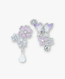 ANNA SUI（アナスイ）の「蝶 小花モチーフ ピアス（ピアス（両耳用））」