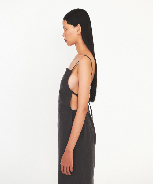 DIAGONAL(ダイアゴナル)の「STRAP SLEEVELESS DRESS (dark grey)(ワンピース・レディース・その他・S/M)」の2枚目の写真