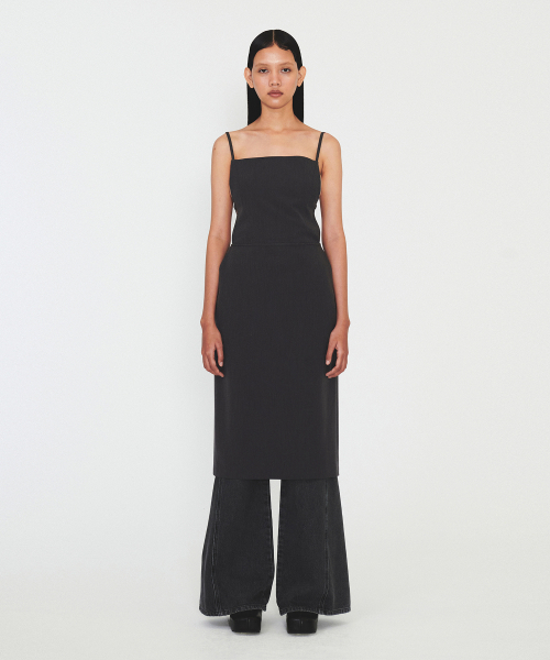 DIAGONAL(ダイアゴナル)の「STRAP SLEEVELESS DRESS (dark grey)(ワンピース・レディース・その他・S/M)」の5枚目の写真