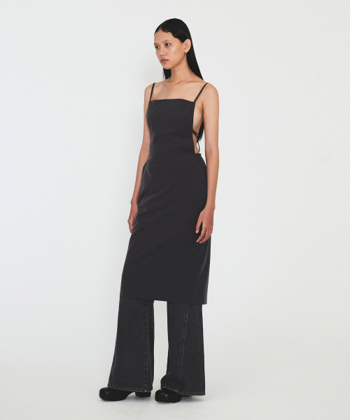 DIAGONAL(ダイアゴナル)の「STRAP SLEEVELESS DRESS (dark grey)(ワンピース・レディース・その他・S/M)」の6枚目の写真