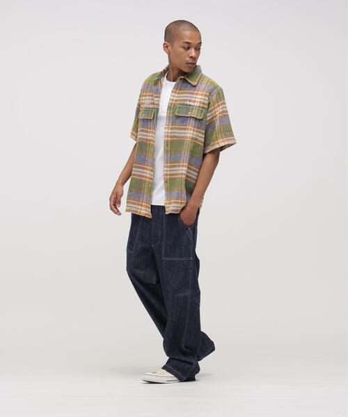 AVIREX（アヴィレックス）の「《AVIREX × UNIVERSAL OVERALL》POSTAL FLANNEL SHIRT / ポスタル フランネルシャツ / アヴィレックス / ユニバーサルオーバーオール（シャツ/ブラウス・メンズ・モスグリーン/オレンジ・L/XL/M）」の6枚目の写真