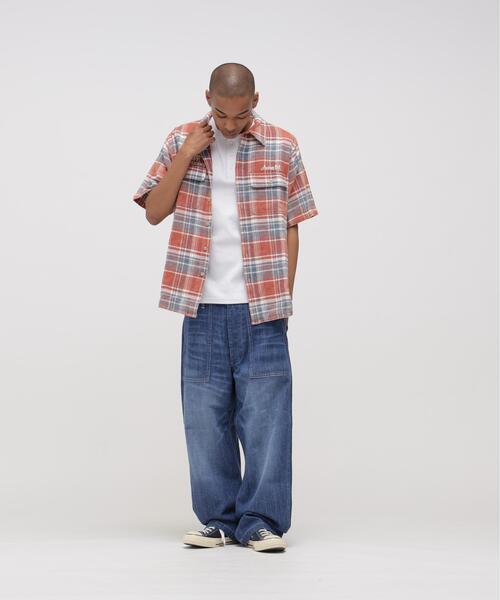 AVIREX（アヴィレックス）の「《AVIREX × UNIVERSAL OVERALL》POSTAL FLANNEL SHIRT / ポスタル フランネルシャツ / アヴィレックス / ユニバーサルオーバーオール（シャツ/ブラウス・メンズ・モスグリーン/オレンジ・L/XL/M）」の13枚目の写真