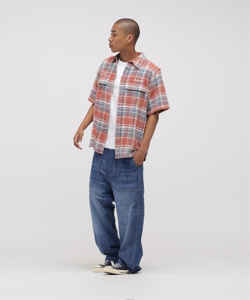 AVIREX（アヴィレックス）の「《AVIREX × UNIVERSAL OVERALL》POSTAL FLANNEL SHIRT / ポスタル フランネルシャツ / アヴィレックス / ユニバーサルオーバーオール（シャツ/ブラウス・メンズ・モスグリーン/オレンジ・L/XL/M）」の14枚目の写真