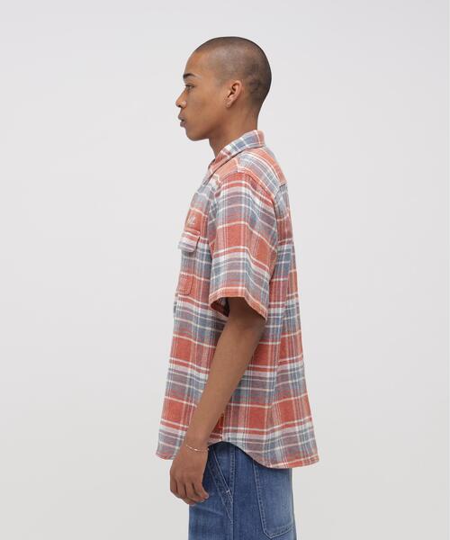 AVIREX（アヴィレックス）の「《AVIREX × UNIVERSAL OVERALL》POSTAL FLANNEL SHIRT / ポスタル フランネルシャツ / アヴィレックス / ユニバーサルオーバーオール（シャツ/ブラウス・メンズ・モスグリーン/オレンジ・L/XL/M）」の16枚目の写真