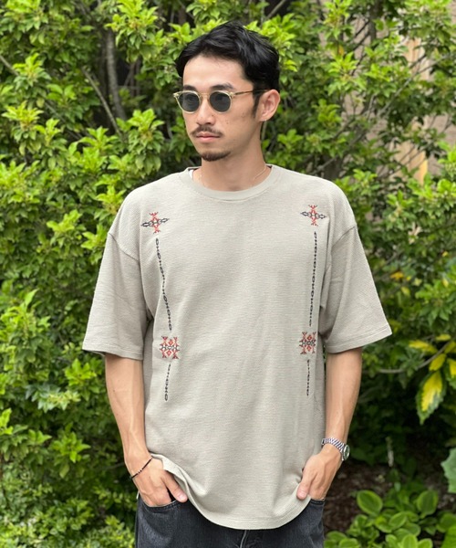 PENDLETON(ペンドルトン)の「【PENDLETON】S/S Pique EMB Tee(Tシャツ/カットソー・メンズ・ブルー/グレー系その他・LARGE/MEDIUM)」の2枚目の写真