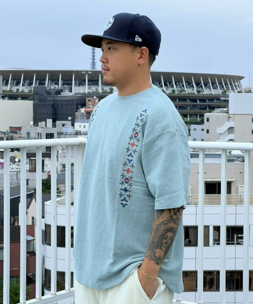 PENDLETON(ペンドルトン)の「【PENDLETON】S/S Pique EMB Tee(Tシャツ/カットソー・メンズ・ブルー/グレー系その他・LARGE/MEDIUM)」の1枚目の写真