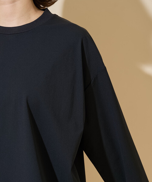FREAK'S STORE（フリークスストア）の「限定展開 TAION × FREAK'S STORE/タイオン <UVカット・吸水速乾・接触冷感・抗菌・ストレッチ>別注 ロング スリーブ トップス ショーツ セットアップ（セットアップ・レディース・ベージュ/ライトグレー/ブラック/インディゴブルー・ﾌﾘ-）」の15枚目の写真