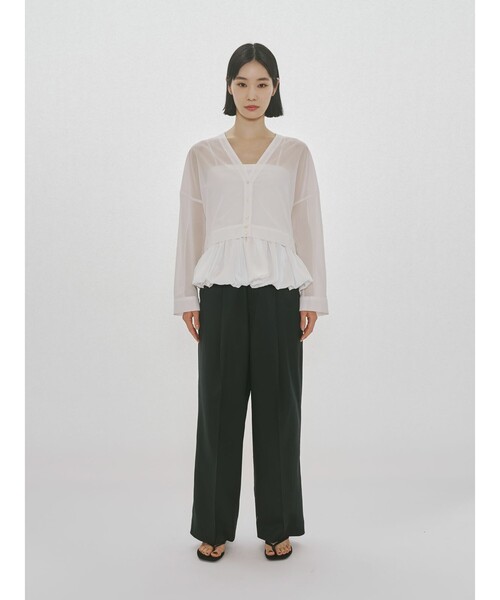 MIDIUMISOLID(ミディウミソリッド)の「MIDIUMISOLID for Ladies ストレートイージースラックス(その他パンツ・レディース・ブラック/ネイビー/ベージュ・FREE)」の16枚目の写真