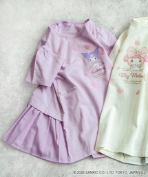 la poche biscuit（ラポシェビスキュイ）の「【 マイメロディ・クロミ コラボ 】後ろ切り替え 半袖T　（綿100%）（Tシャツ/カットソー）」