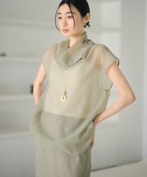LAULEN（ローレン）の「sheer drape acetate blend blouse /シアードレープアセテートブレンドブラウス（シャツ/ブラウス）」