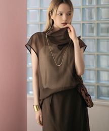 LAULEN（ローレン）の「sheer drape acetate blend blouse /シアードレープアセテートブレンドブラウス（シャツ/ブラウス）」