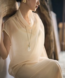 LAULEN（ローレン）の「sheer drape acetate blend blouse /シアードレープアセテートブレンドブラウス（シャツ/ブラウス）」