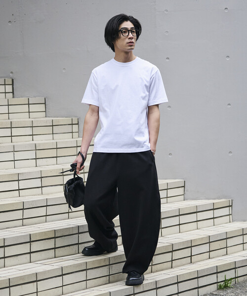 FREAK'S STORE(フリークスストア)の「<接触冷感>ワイドシルエット クールタッチ バレルレッグ スウェットパンツ 限定展開(その他パンツ・メンズ・ブラック/ダークグレー/チャコールグレー・SMALL/MEDIUM/LARGE)」の6枚目の写真