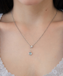MERRYMOTIVE（メリーモチーブ）の「Clear aqua drop point necklace（ネックレス）」