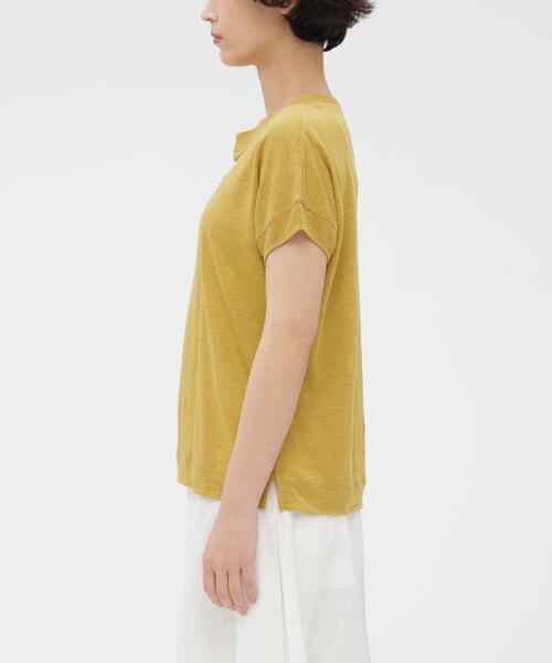 MARGARET HOWELL(マーガレットハウエル)の「LINEN JERSEY TOP(Tシャツ/カットソー・レディース・ネイビー/イエロー/グレー系その他3・2)」の9枚目の写真