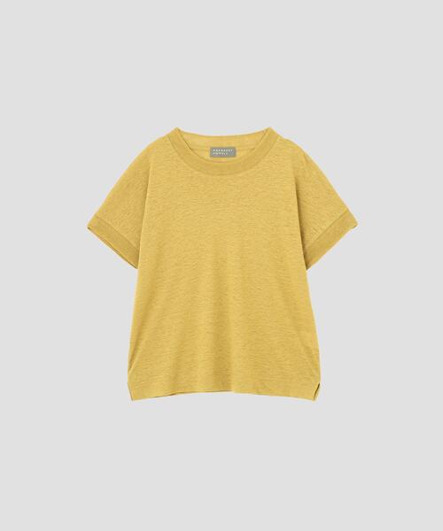 MARGARET HOWELL(マーガレットハウエル)の「LINEN JERSEY TOP(Tシャツ/カットソー・レディース・ネイビー/イエロー/グレー系その他3・2)」の10枚目の写真