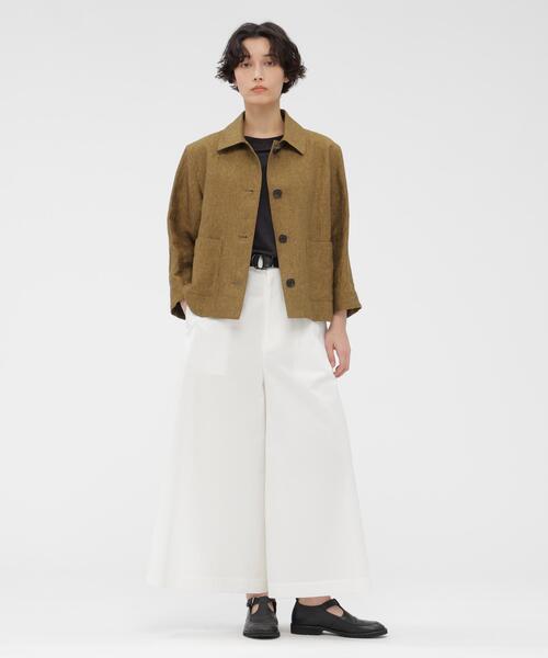 MARGARET HOWELL(マーガレットハウエル)の「LINEN JERSEY TOP(Tシャツ/カットソー・レディース・ネイビー/イエロー/グレー系その他3・2)」の13枚目の写真