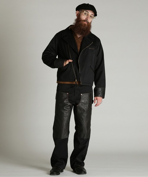 schott（ショット）の「Schott/ショット/LEATHER COMB. DOUBLE RIDERS/レザー コンビ ダブルライダース（ライダースジャケット・メンズ・ダークブラウン/ブラック・M/L/XL/2XL）」の11枚目の写真