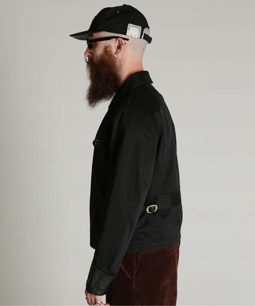 schott（ショット）の「Schott/ショット/LEATHER COMB. DOUBLE RIDERS/レザー コンビ ダブルライダース（ライダースジャケット・メンズ・ダークブラウン/ブラック・M/L/XL/2XL）」の5枚目の写真