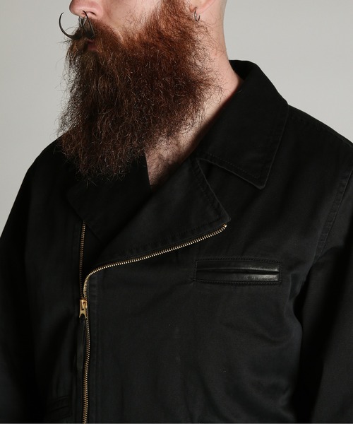 schott（ショット）の「Schott/ショット/LEATHER COMB. DOUBLE RIDERS/レザー コンビ ダブルライダース（ライダースジャケット・メンズ・ダークブラウン/ブラック・M/L/XL/2XL）」の7枚目の写真