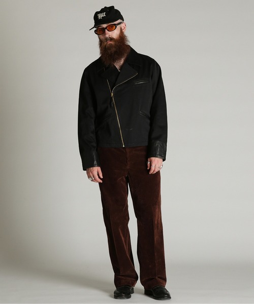 schott（ショット）の「Schott/ショット/LEATHER COMB. DOUBLE RIDERS/レザー コンビ ダブルライダース（ライダースジャケット・メンズ・ダークブラウン/ブラック・M/L/XL/2XL）」の10枚目の写真