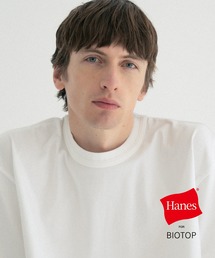BIOTOP（ビオトープ）の「【Hanes for BIOTOP】DOUBLE BINDER CREW NECK T-SHIRT（Tシャツ/カットソー）」
