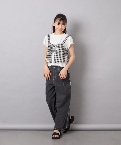 a.v.v(アーヴェヴェ)の「【20-24cm】厚底スポサン(サンダル・キッズ・アイボリー/ブラック・21/20/22/23/24)」の19枚目の写真