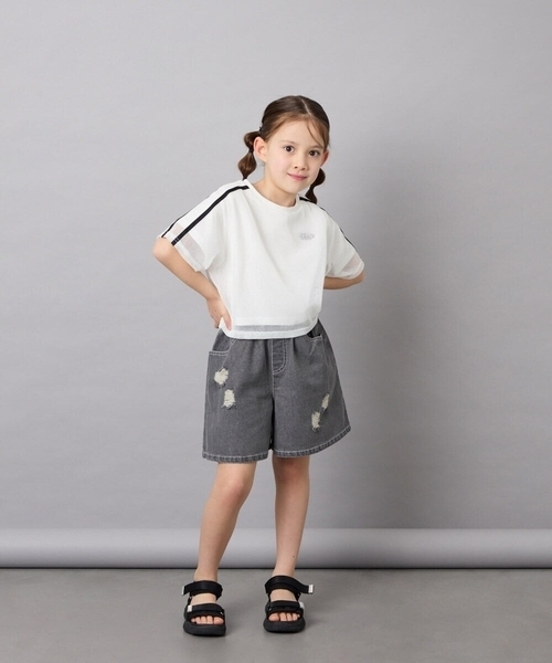 a.v.v(アーヴェヴェ)の「【20-24cm】厚底スポサン(サンダル・キッズ・アイボリー/ブラック・21/20/22/23/24)」の21枚目の写真