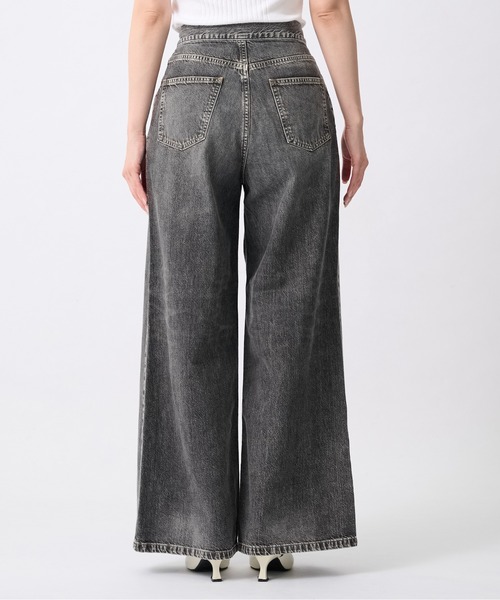 JOHN LAWRENCE SULLIVAN(ジョンローレンスサリバン)の「【JOHN LAWRENCE SULLIVAN/ジョンローレンスサリバン】WASHED DENIM WIDE PANTS (SHORT LENGTH)/ウォッシュドデニムワイドパンツ(デニムパンツ・レディース・ブラック/インディゴブルー・S/M)」の15枚目の写真