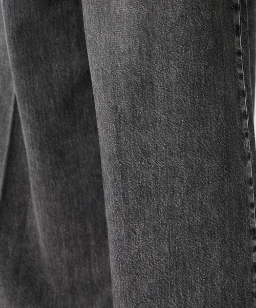 JOHN LAWRENCE SULLIVAN(ジョンローレンスサリバン)の「【JOHN LAWRENCE SULLIVAN/ジョンローレンスサリバン】WASHED DENIM WIDE PANTS (SHORT LENGTH)/ウォッシュドデニムワイドパンツ(デニムパンツ・レディース・ブラック/インディゴブルー・S/M)」の19枚目の写真