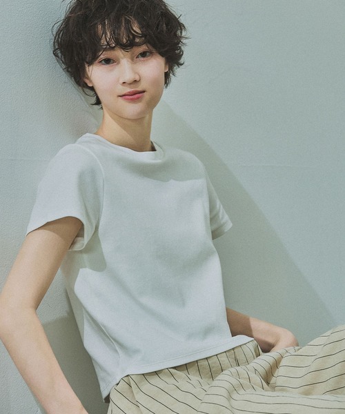 LAKOLE(ラコレ)の「チビTEE / 660029(Tシャツ/カットソー・レディース・グレー/オフホワイト/ネイビー/ピンク/ブラック/アイボリー・LARGE/MEDIUM)」の16枚目の写真
