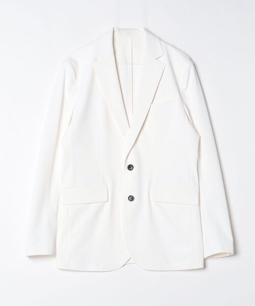 1 piu 1 uguale 3(ウノピゥウノウグァーレトレ)の「SWING EASY JACKET (CENTER VENT) BODY SHELL 2WAY STRETCH(テーラードジャケット・メンズ・ブラック/ホワイト・LARGE)」の3枚目の写真