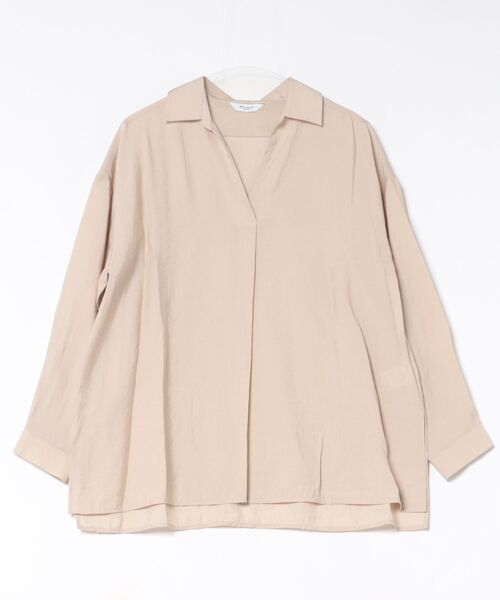 m.f.editorial(エムエフエディトリアル)の「【スキッパー チュニック】m.f.エディトリアル レディース シアーワッシャー プルオーバー シャツ(シャツ/ブラウス・レディース・ベージュ/アイボリー・FREE)」の19枚目の写真