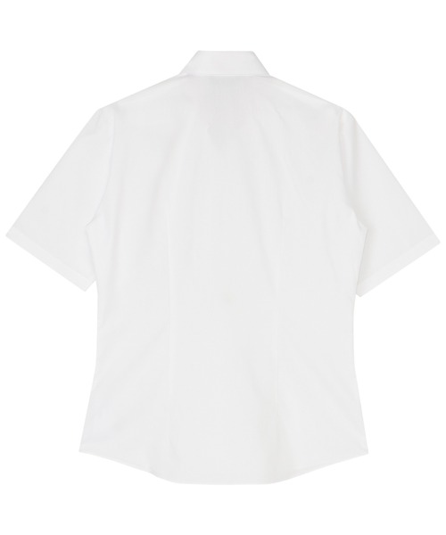 TOKYO SHIRTS(トウキョウシャツ)の「【吸水速乾】 形態安定ノンアイロン スキッパー 5分袖ビジネスワイシャツ(ビジネスシャツ・レディース・ホワイト・S/M/L/LL/XL)」の2枚目の写真