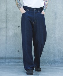 10oz NATURAL SLUB DENIM / WIDE STRIGHT PANTS /M263103