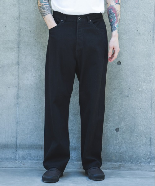 MR.OLIVE（ミスターオリーブ）の「10oz NATURAL SLUB DENIM / WIDE STRIGHT PANTS /M263103（デニムパンツ・メンズ・ブラック/インディゴブルー・SMALL/LARGE/MEDIUM）」の8枚目の写真
