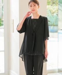 フォーマル 大きいサイズ 喪服礼服」に該当するブラック/黒色系の