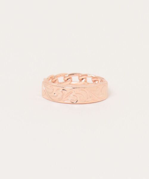 IRIEBEACH（アイリービーチ）の「chain plate ring/【ハワイアンジュエリー】【サージカルステンレス】【金属アレルギー対応】【IRIEBEACH / アイリービーチ】つけっぱなしOK（リング・レディース・ゴールド/ピンク/シルバー・7号/9号/11号/13号/15号/17号/19号/21号）」の2枚目の写真
