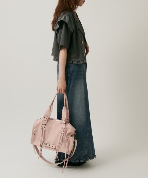 w closet(ダブルクローゼット)の「【2サイズ展開】フリルテーラードジャケット(テーラードジャケット・レディース・グレー/ブラウン/ベージュ・MEDIUM/SMALL)」の18枚目の写真