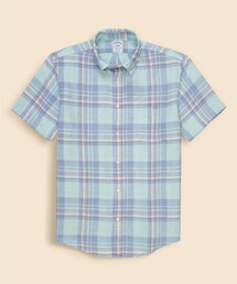 BROOKS BROTHERS | アイリッシュリネン　シーズナルパターン　ショートスリーブ　スポーツシャツ　Regular Fit(シャツ/ブラウス)