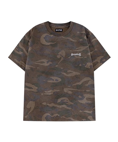 SUPPLIER(サプライヤー)の「SUPPLIER / サプライヤー Camouflage Cross Tee(Tシャツ/カットソー・メンズ・カーキ/グレー・MEDIUM/LARGE)」の4枚目の写真