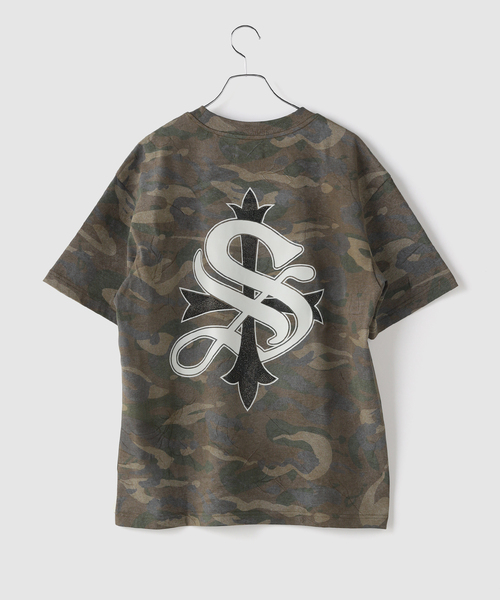 SUPPLIER(サプライヤー)の「SUPPLIER / サプライヤー Camouflage Cross Tee(Tシャツ/カットソー・メンズ・カーキ/グレー・MEDIUM/LARGE)」の11枚目の写真