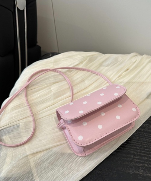WESTSEA(ウエストシー)の「ドット柄 ミニショルダーバッグ ポシェット(ショルダーバッグ・レディース・ホワイト/ピンク/レッド/ブラック・FREE)」の22枚目の写真